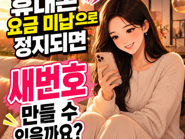 휴대폰요금미납으로정지되면새번호만들수있을까요